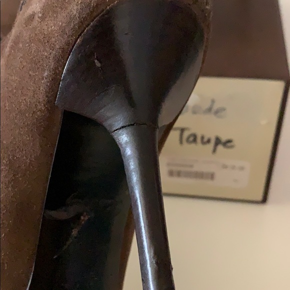 Louis Vuitton Taupe Suede Booties - Picture 3 of 4